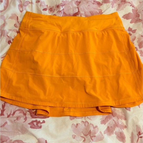 Lululemon Neon Orange Skirt - Picture 1 of 3